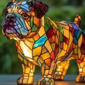 Lampe d’ambiance lumineuse à l’effigie d’une race de chien pour la maison