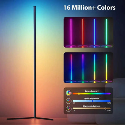 Lampe d’angle RGB avec télécommande - éclairage moderne