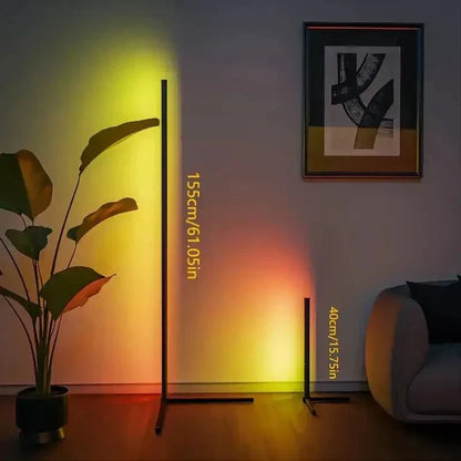 Lampe d’angle RGB avec télécommande - éclairage moderne