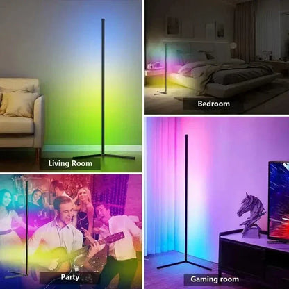 Lampe d’angle RGB avec télécommande - éclairage moderne
