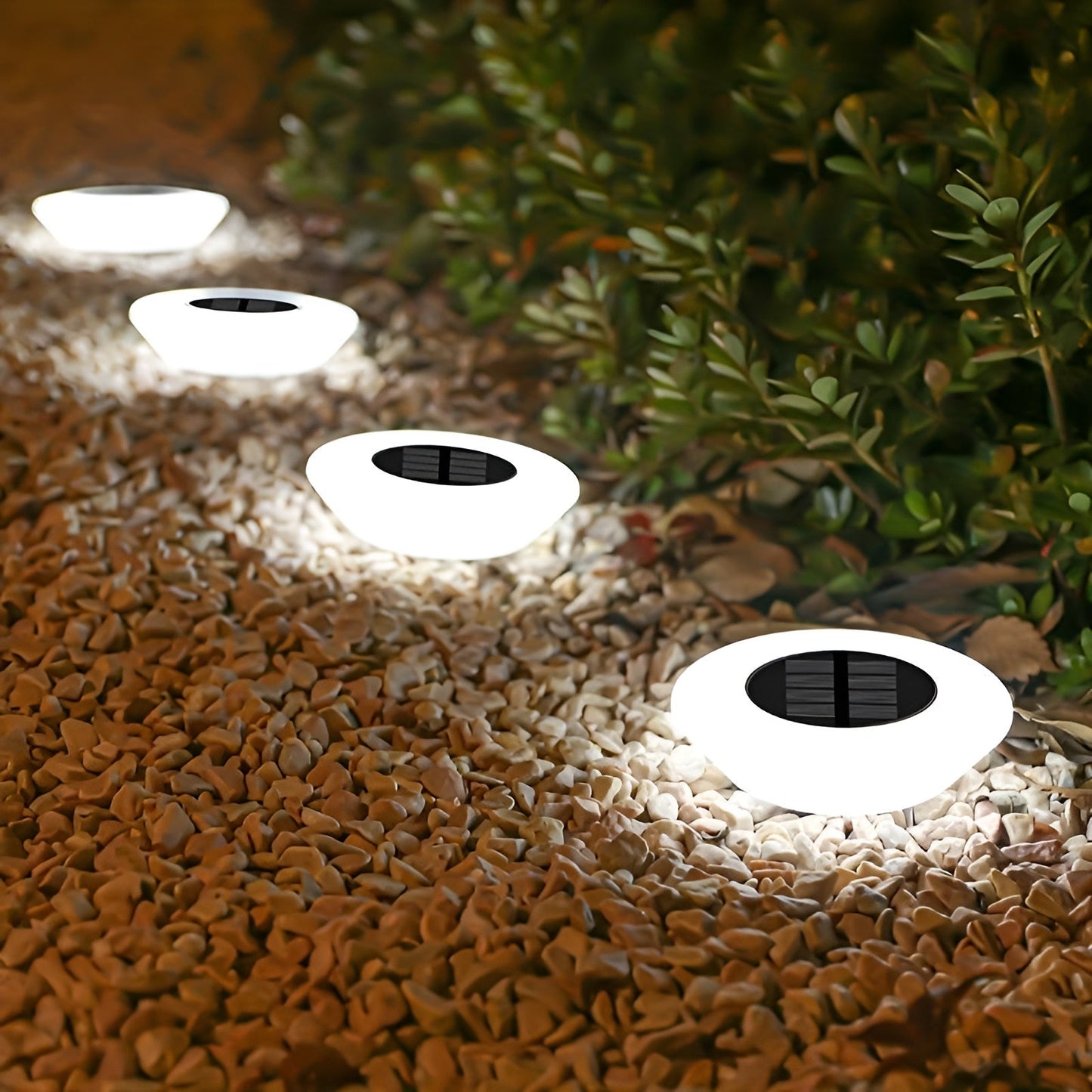 Lampe de jardin solaire à LED, lumière blanche chaude, éclairage de chemin extérieur