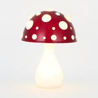 Lampe de table LED design champignon avec éclairage blanc chaud