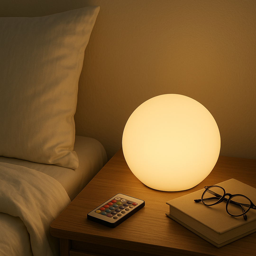 Lampe de table LED sans fil multicolore avec télécommande