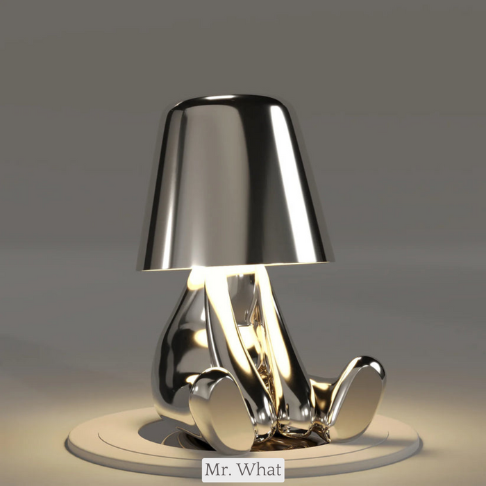 Lampe de table LED sans fil, rechargeable, design, à intensité réglable (blanc chaud)