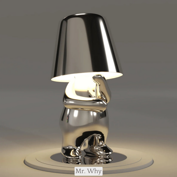 Lampe de table LED sans fil, rechargeable, design, à intensité réglable (blanc chaud)