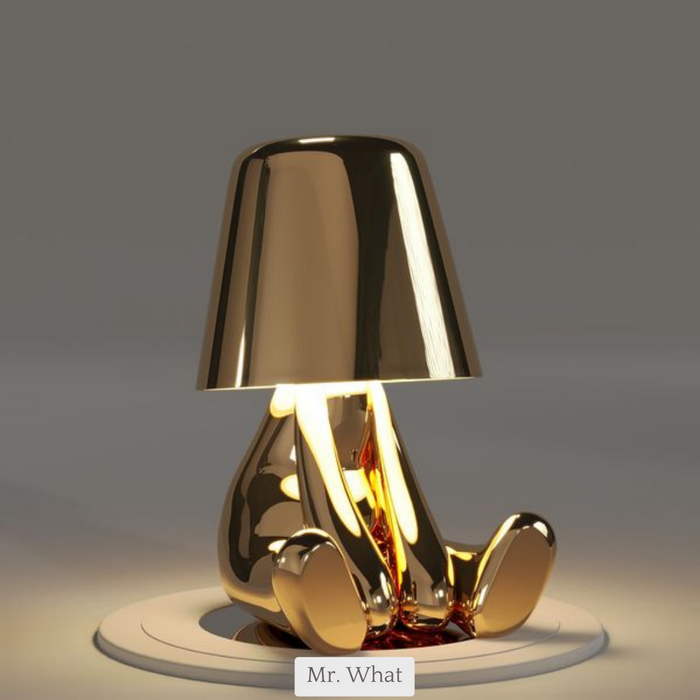 Lampe de table LED sans fil, rechargeable, design, à intensité réglable (blanc chaud)