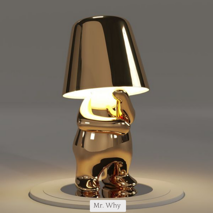Lampe de table LED sans fil, rechargeable, design, à intensité réglable (blanc chaud)