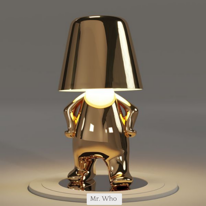 Lampe de table LED sans fil, rechargeable, design, à intensité réglable (blanc chaud)