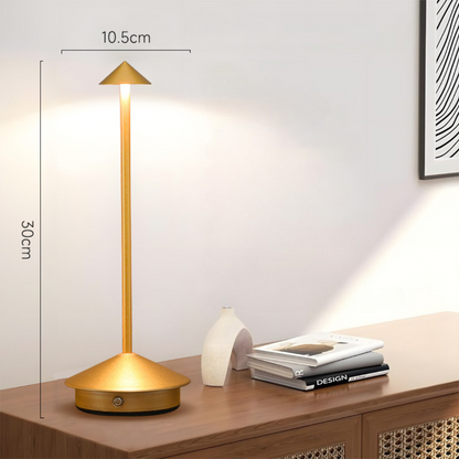 Lampe de table | sans fil | variateur tactile, recharge USB