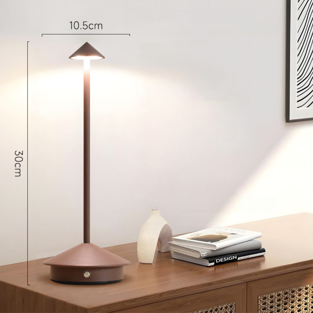 Lampe de table | sans fil | variateur tactile, recharge USB