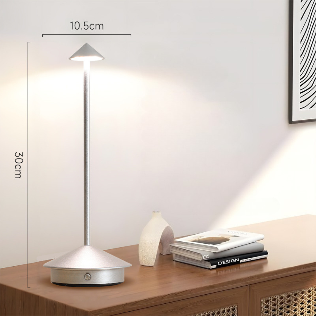 Lampe de table | sans fil | variateur tactile, recharge USB