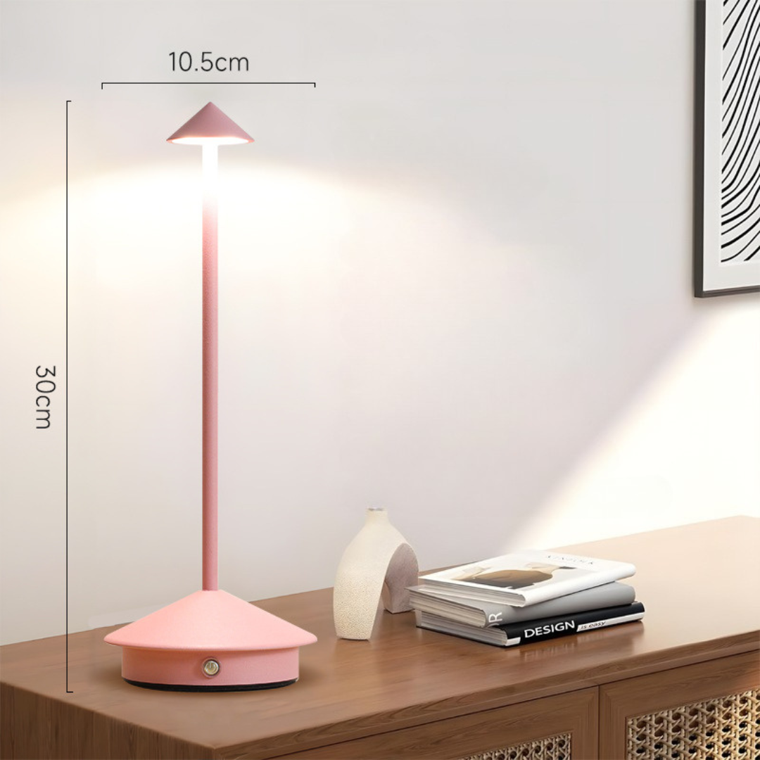 Lampe de table | sans fil | variateur tactile, recharge USB