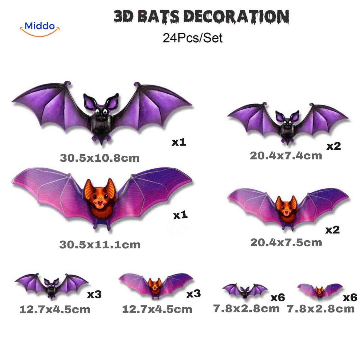 Lampe | décoration d’Halloween 3D, lumière LED et autocollants muraux
