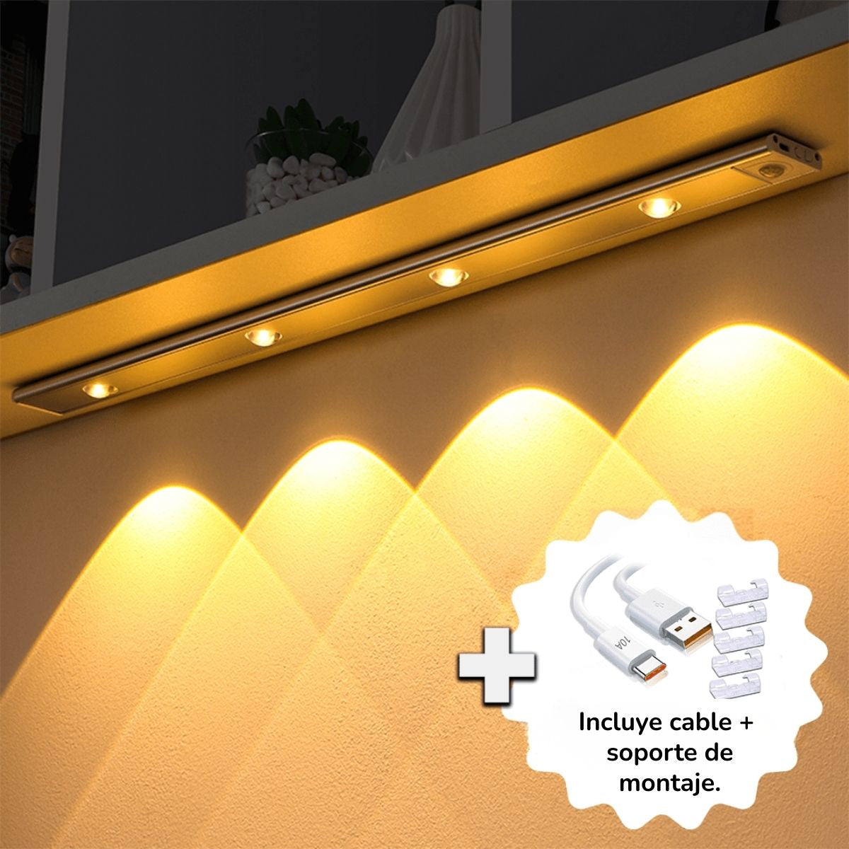 Lampe LED sans fil avec détecteur de mouvement