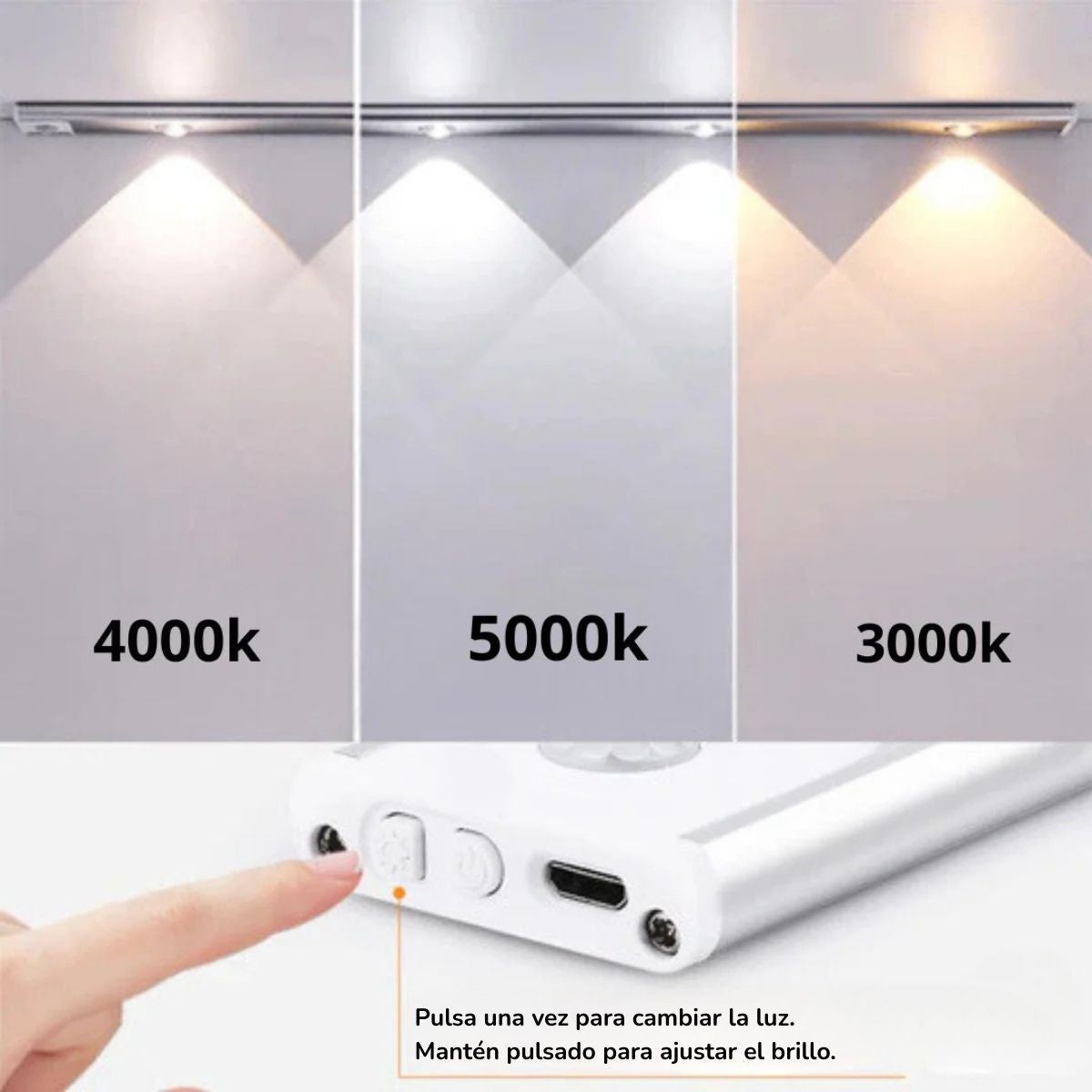 Lampe LED sans fil avec détecteur de mouvement