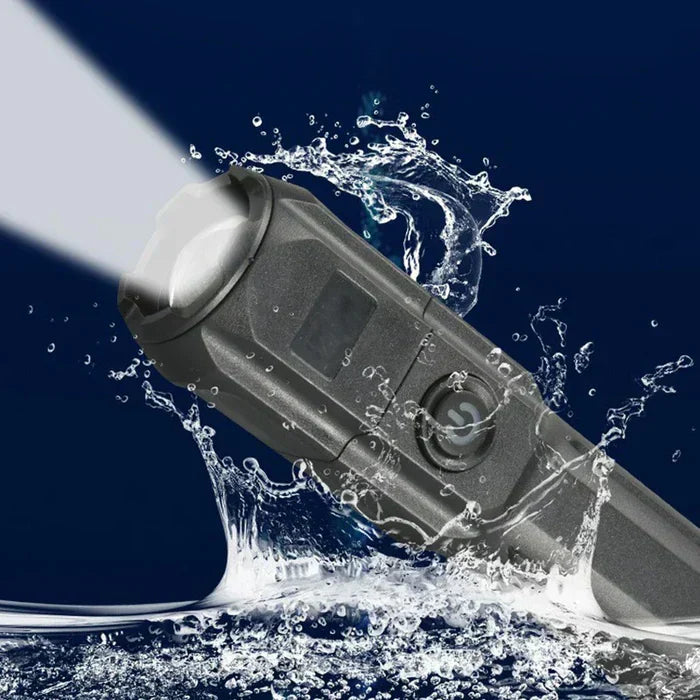 Lampe torche LED haute puissance rechargeable – 10 000 lumens pour le camping et les urgences