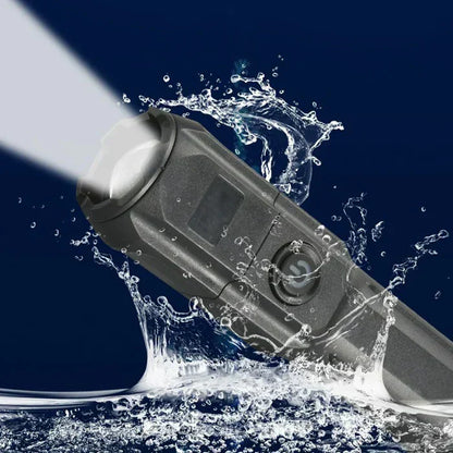 Lampe torche LED haute puissance rechargeable – 10 000 lumens pour le camping et les urgences