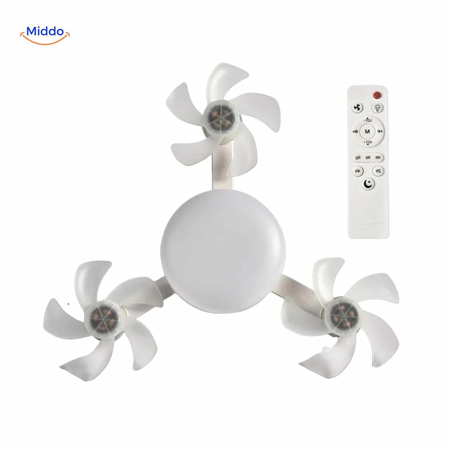 Lampe ventilateur | LED, douille E27 et design de plafond élégant