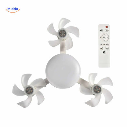 Lampe ventilateur | LED, douille E27 et design de plafond élégant
