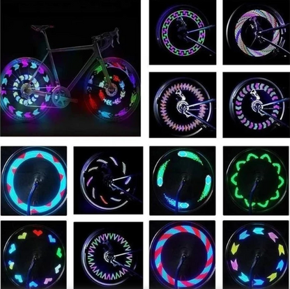 Lampes LED 3D pour rayons de vélo