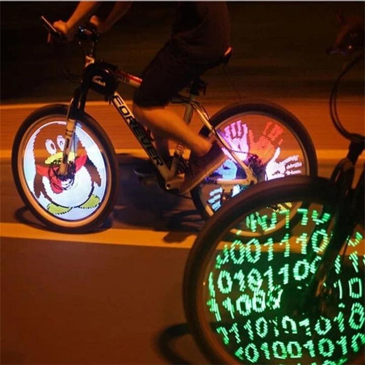 Lampes LED 3D pour rayons de vélo