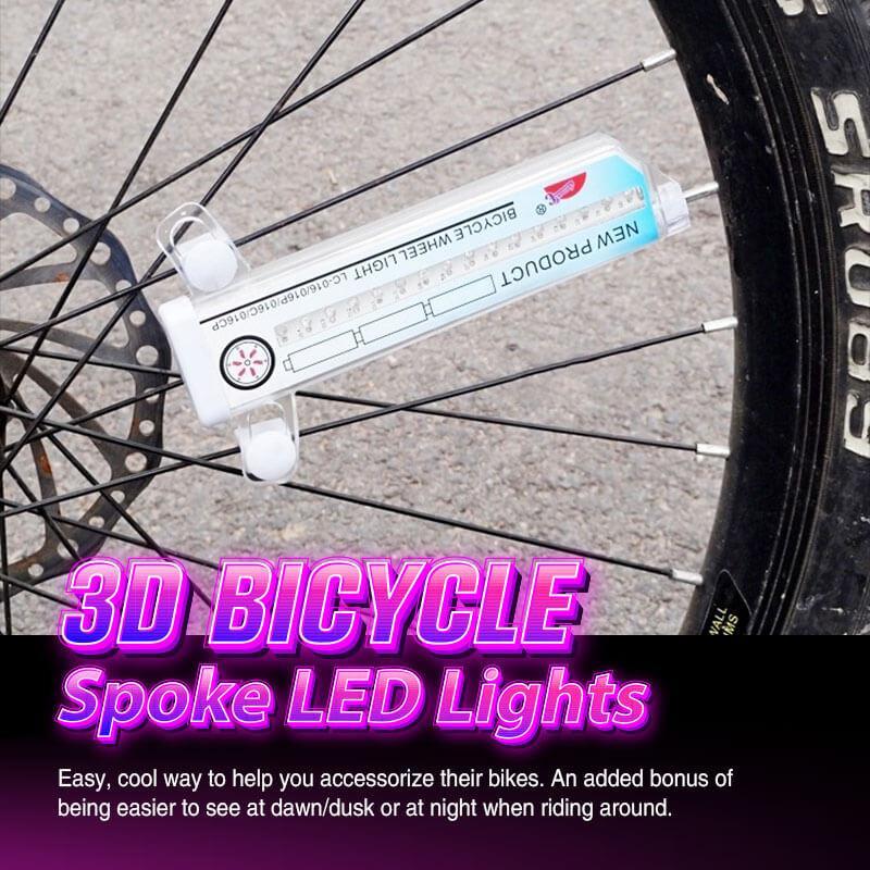 Lampes LED 3D pour rayons de vélo