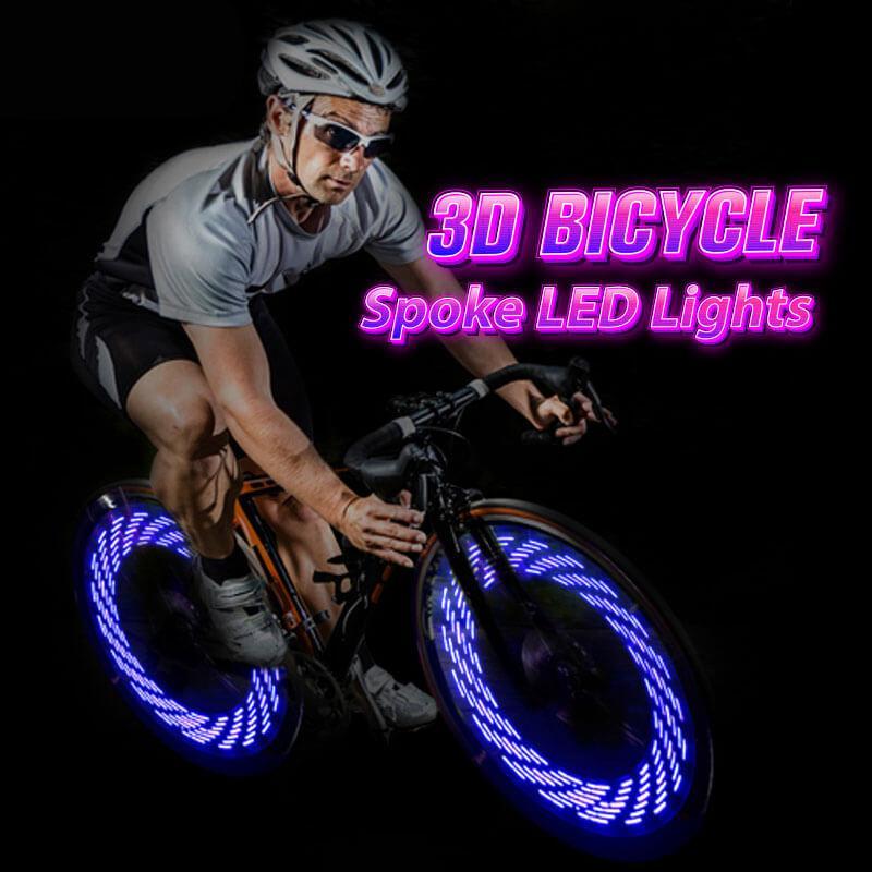 Lampes LED 3D pour rayons de vélo