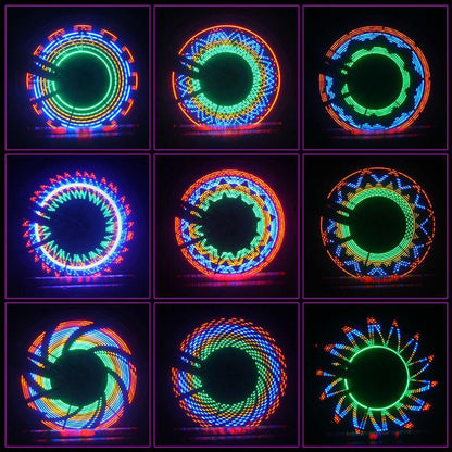 Lampes LED 3D pour rayons de vélo