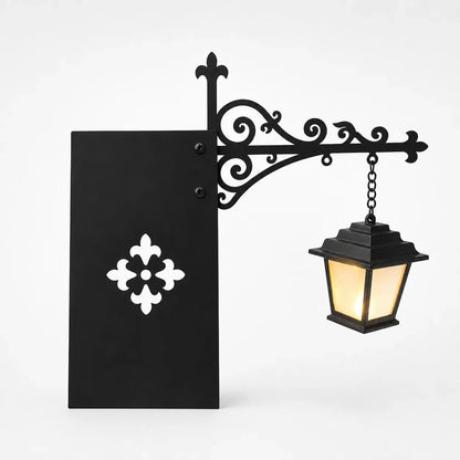 Lanterne miniature suspendue pour étagère à livres avec lueur LED chaude