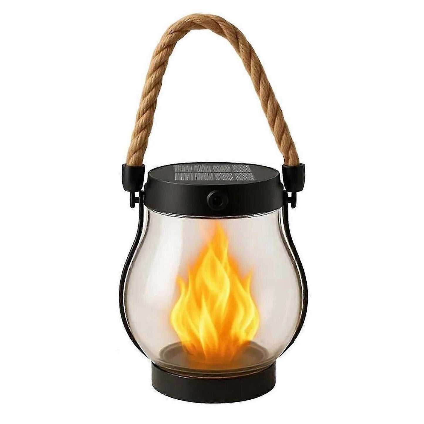 Lanterne solaire à flamme dansante pour jardin et terrasse