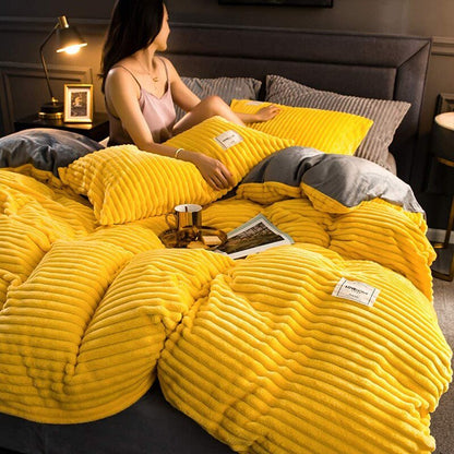 Linge de lit d’hiver épais, doux et confortable