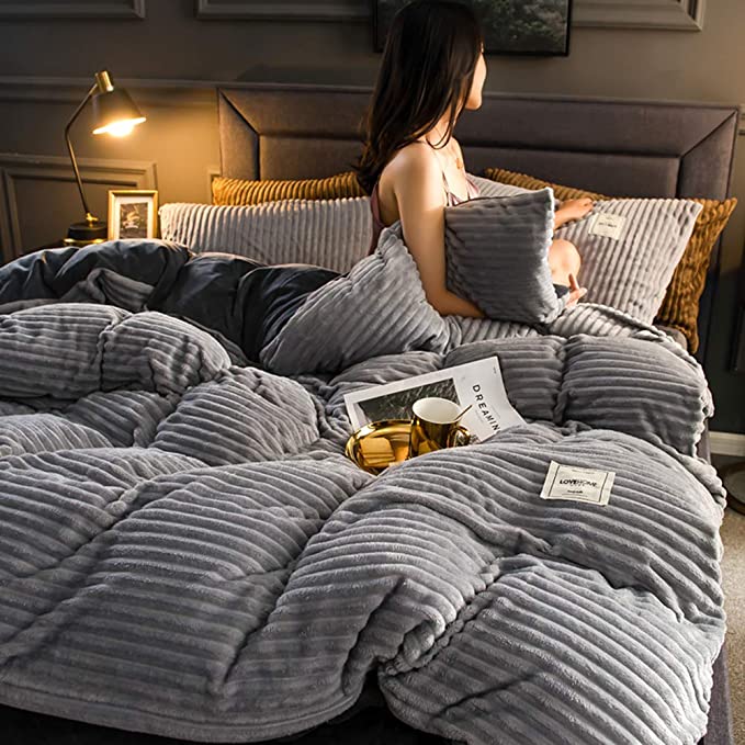 Linge de lit d’hiver épais, doux et confortable