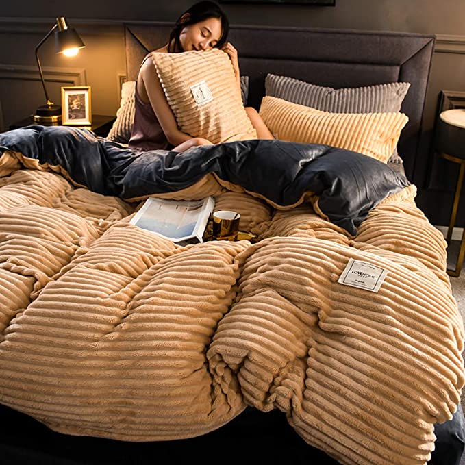 Linge de lit d’hiver épais, doux et confortable