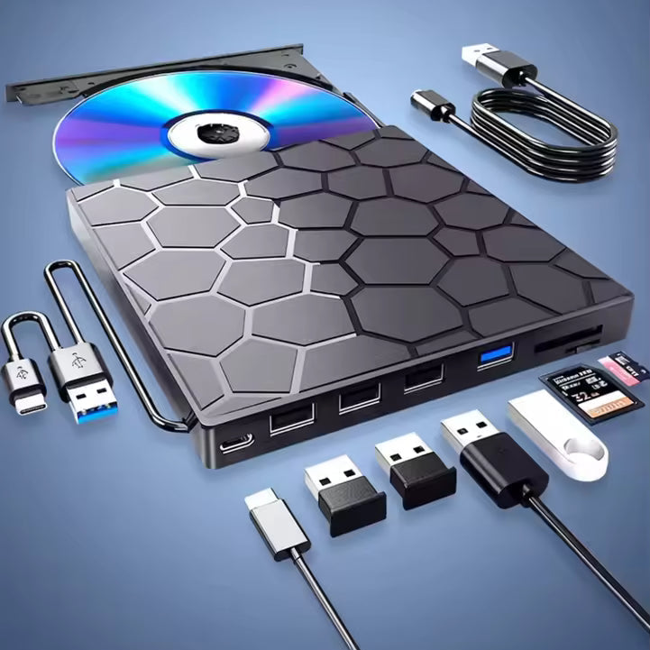 Lisez tous les CD et DVD directement sur n'importe quel ordinateur ou ordinateur portable