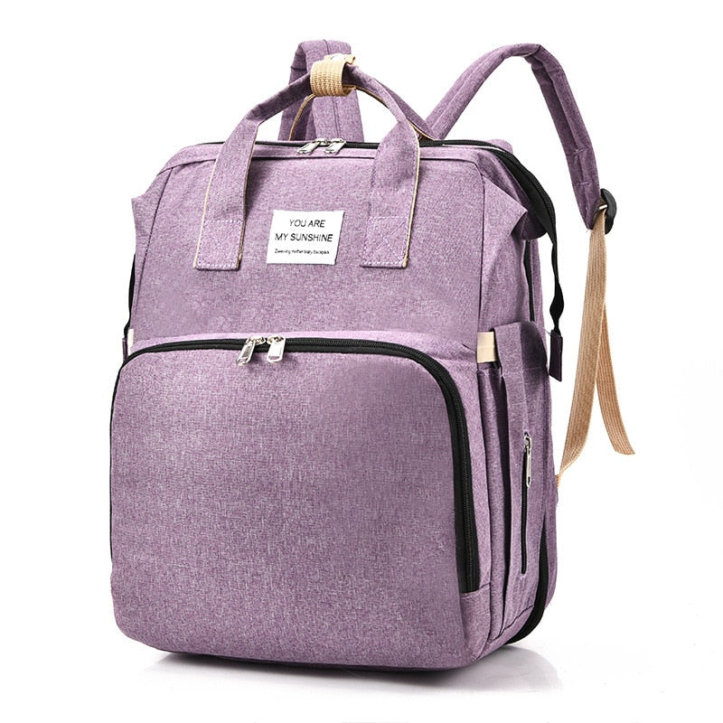 Lit bébé portable et sac à langer - sac à dos de voyage multifonction