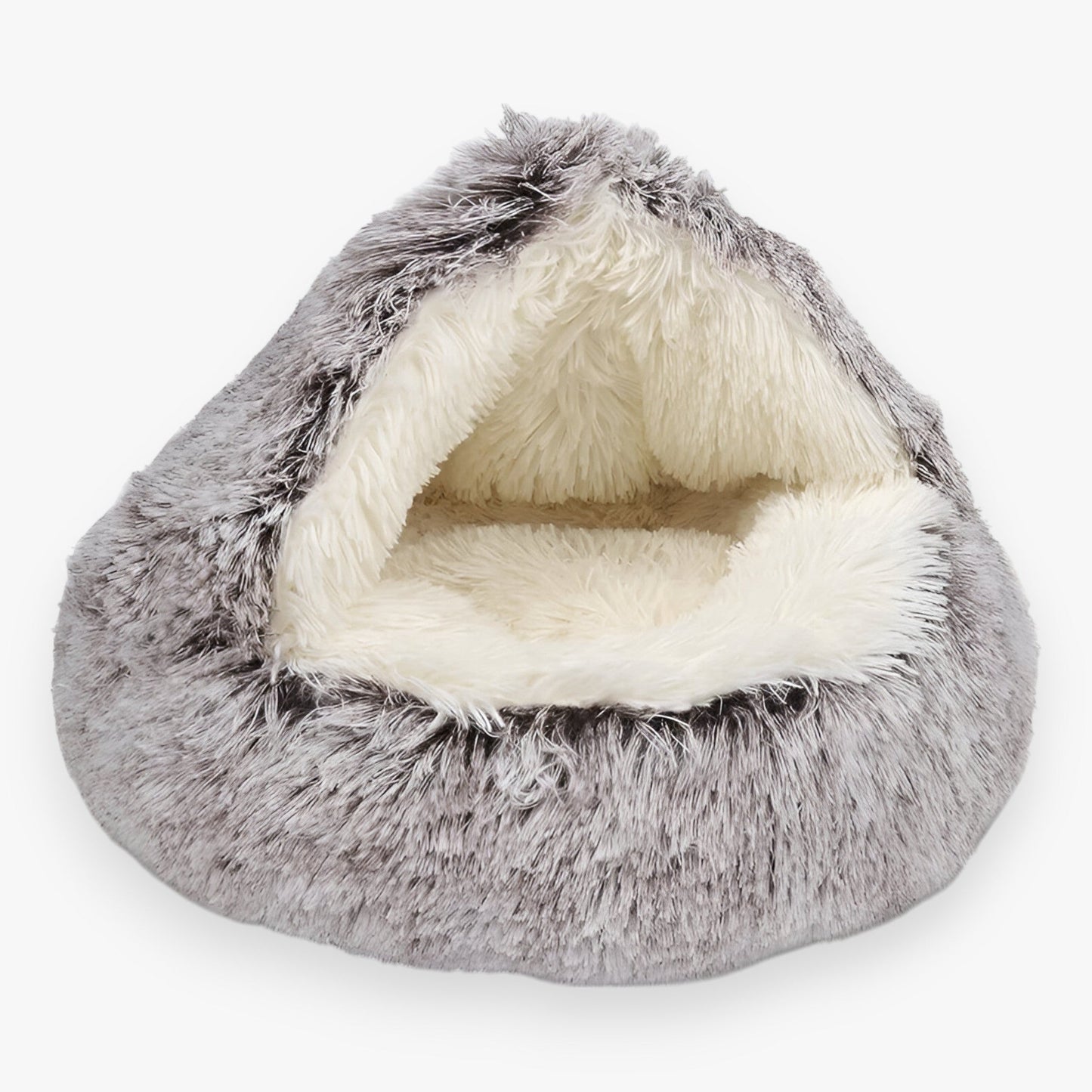 Lit d'hiver moelleux pour animaux avec housse lavable et base antidérapante