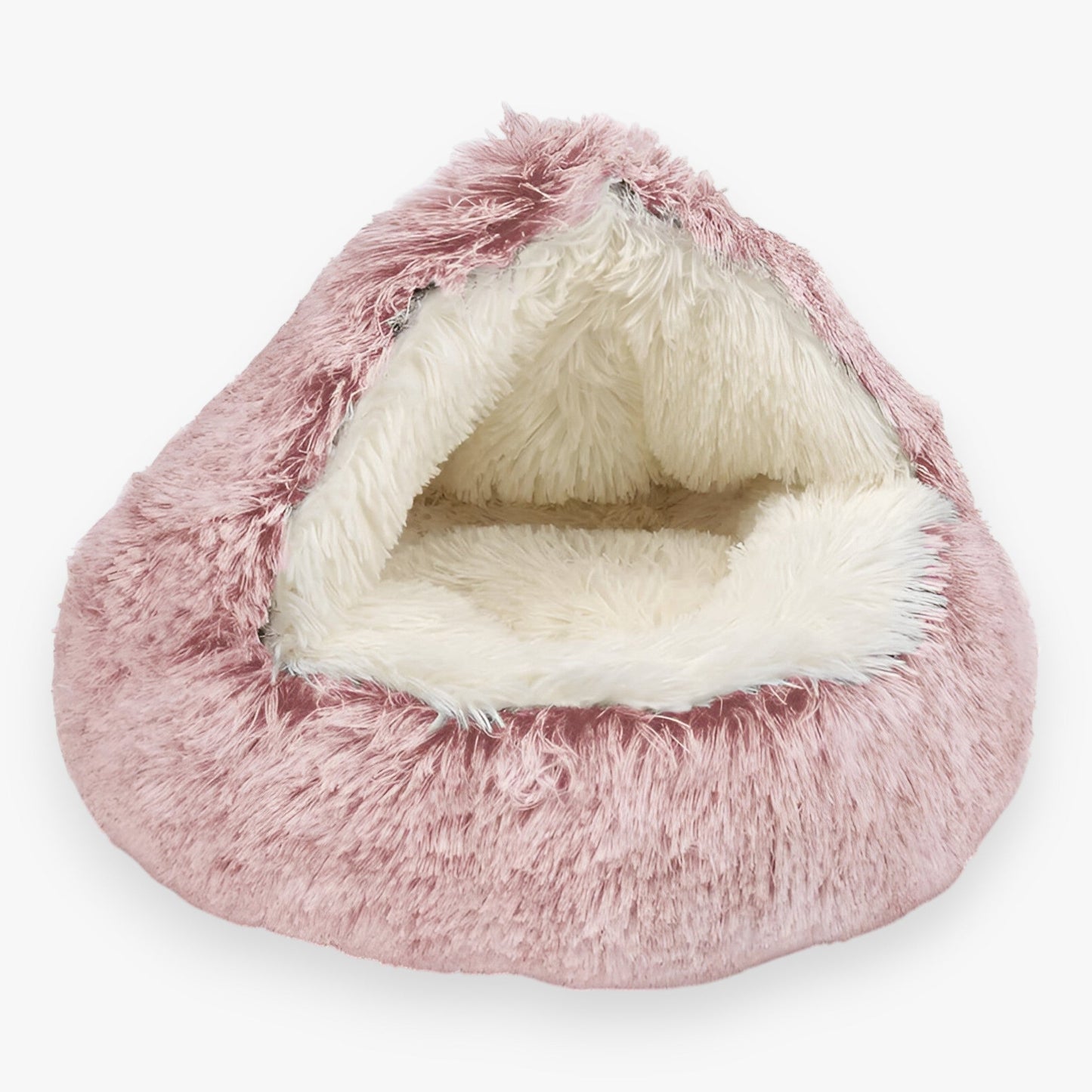 Lit d'hiver moelleux pour animaux avec housse lavable et base antidérapante