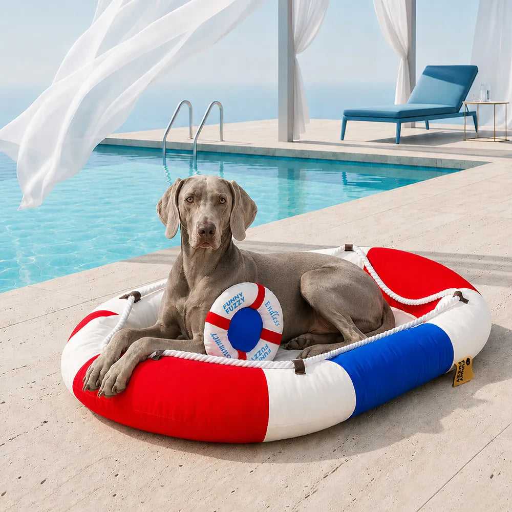 Lit flottant pour animal de compagnie pour piscine pour la détente estivale