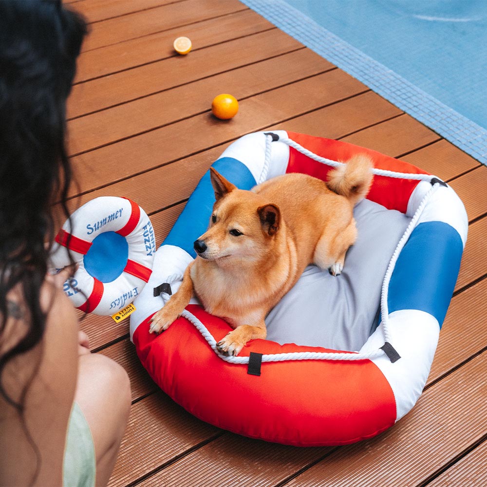 Lit flottant pour animal de compagnie pour piscine pour la détente estivale