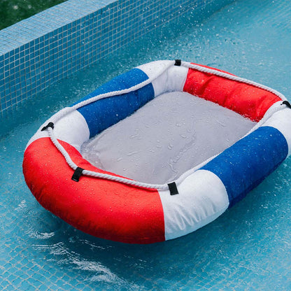Lit flottant pour animal de compagnie pour piscine pour la détente estivale
