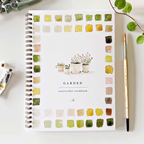 Livre d’art | cahier d’exercices d’aquarelle pour débutants | livre de peinture pas à pas