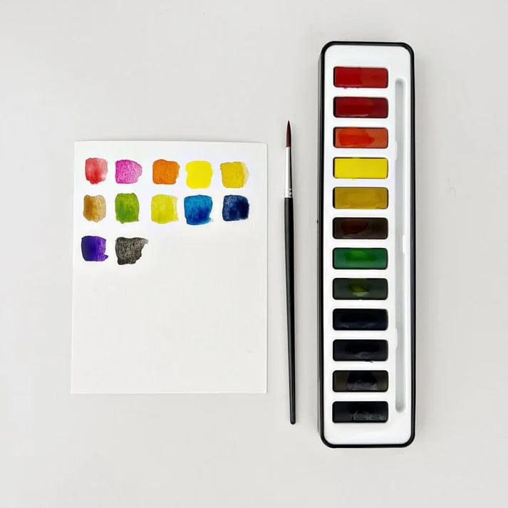 Livre d’art | cahier d’exercices d’aquarelle pour débutants | livre de peinture pas à pas