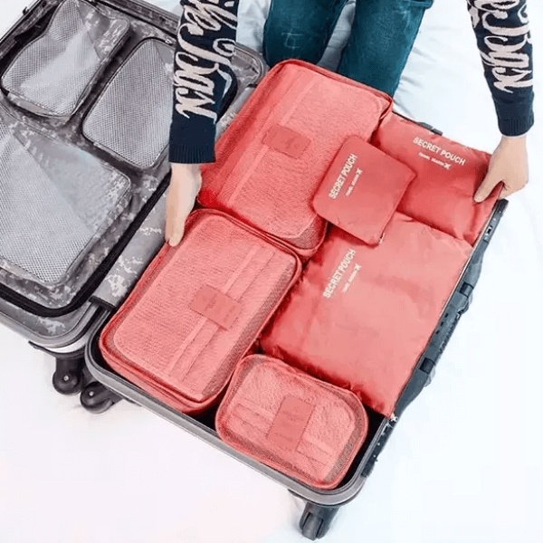 Lot d’organiseurs de valise (2 pièces) - sacs de rangement de voyage gain de place