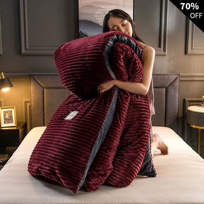 Lot de 2 housses de coussin en polaire velours | Agréablement douces et chaudes
