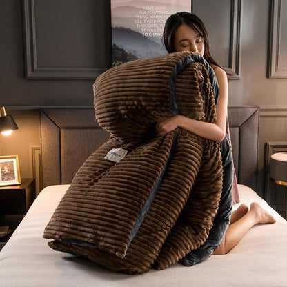 Lot de 2 housses de coussin en polaire velours | Agréablement douces et chaudes