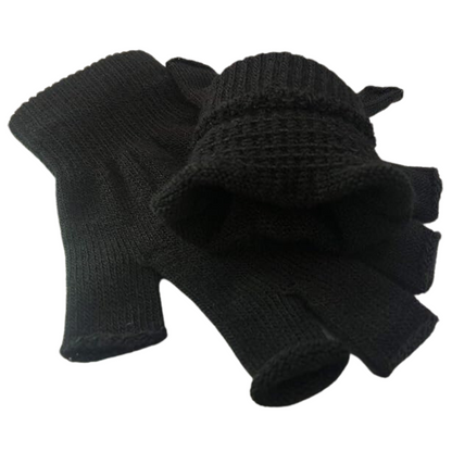 Lot de 2 mitaines tricotées d’hiver