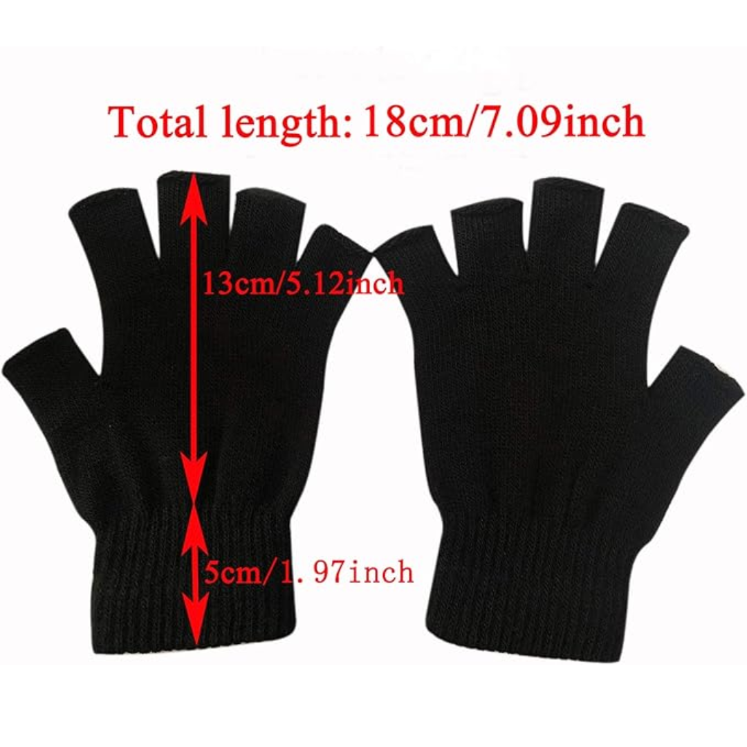 Lot de 2 mitaines tricotées d’hiver
