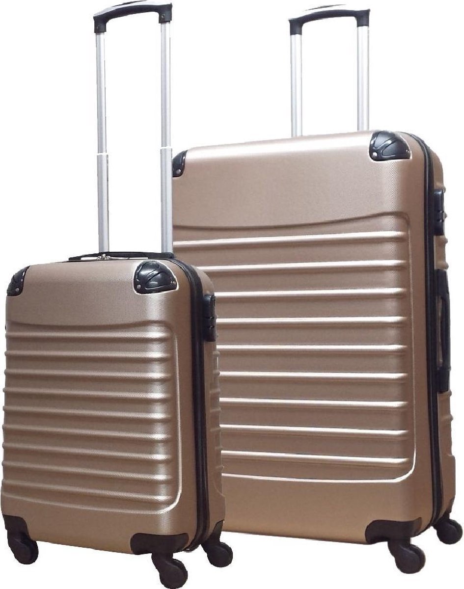 Lot de 2 valises de voyage rigides en ABS