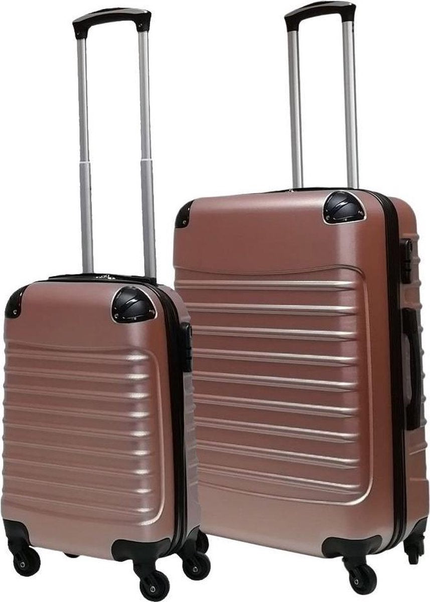 Lot de 2 valises de voyage rigides en ABS