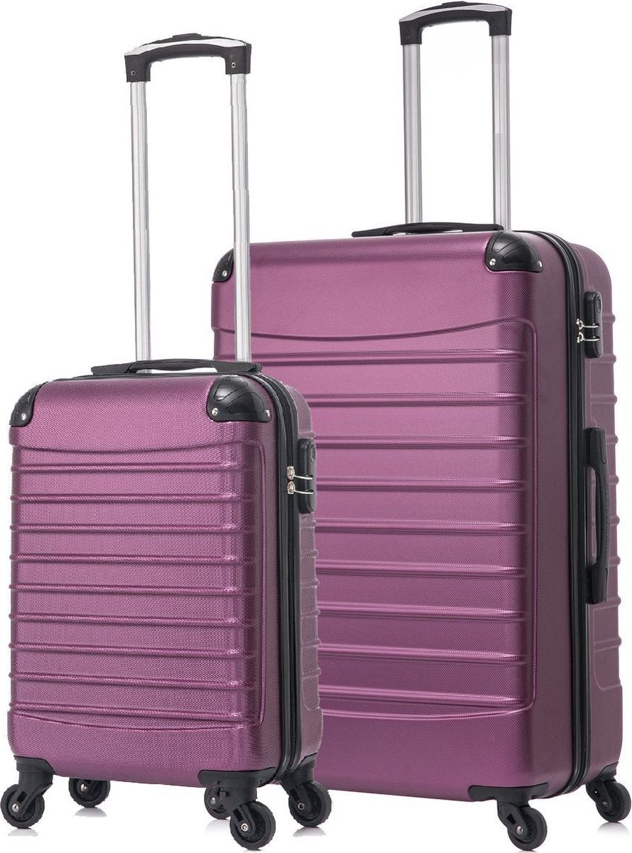Lot de 2 valises de voyage rigides en ABS